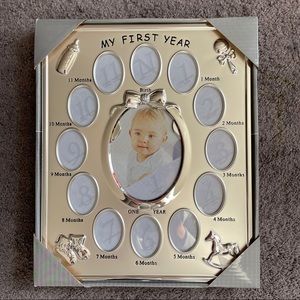 2/$10!  My First Year Baby Photo Frame